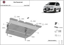 Oceľový kryt motora Fiat Panda 4x4 (2011-2026)