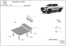 Hliníkový kryt DPF Toyota Hilux Invincible (2021-2026)