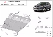 Stalowa Osłona pod silnik Mitsubishi Outlander (2006-2012)