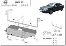 Oceľový kryt motora Volvo S60 (1995-2004)
