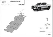 Hliníkový kryt palivovej nádrže Toyota Hilux Invincible (2021-2026)