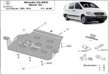Stalowa Osłona skrzyni biegów Mercedes Vito W639 - 2.2 D 4x2 (2003-2014)