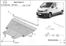 Stalowa Osłona pod silnik Opel Vivaro A (2011-2014) (2011-2014)