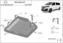 Stalowa Stalowa Osłona AdBlue Opel Zafira Life (2020-2026)