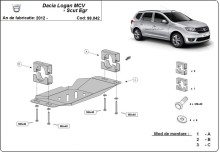 Oceľový kryt systému Start-Go EGR  Dacia Logan MCV (2012-2020)