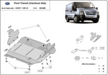 Oceľový kryt motora Ford Transit -FWD (2007-2013)