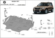 Aluminium Osłona pod silnik Skoda Yeti (2011-2017)