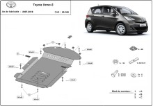 Oceľový kryt katalyzátora Toyota Verso (2007-2018)