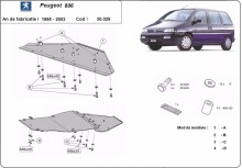 Stalowa Osłona pod silnik Peugeot 806 (1995-2003)