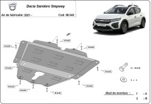 Oceľový kryt motora Dacia Sandero 3 Stepway (2021-2026)