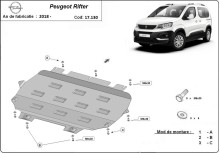 Oceľový kryt motora Peugeot 2008 (2018-2026)