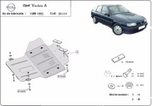 Oceľový kryt motora Opel Vauxhall Vectra (1988-1995)
