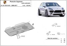 Oceľový kryt prevodovky Porsche Cayenne (2006-2017)