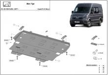 Aluminium Osłona pod silnik MAN Tge (2017-2026)