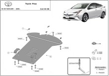 Oceľový kryt katalyzátora Toyota Prius (2019-2026)
