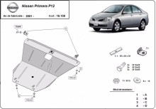 Stalowa Osłona pod silnik Nissan Primera P12 (2001-2007)