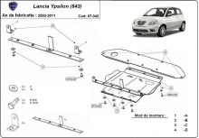 Oceľový kryt motora Lancia Zeta (2003-2011)