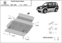 Stalowa Osłona pod silnik Suzuki Grand Vitara (1999-2005)