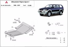 Oceľový kryt motora Mitsubishi ASX (1998-2007)