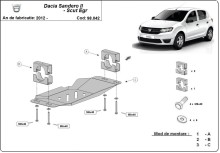 Oceľový kryt systému Start-Go EGR  Dacia Sandero 2 (2012-2020)