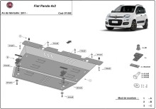 Oceľový kryt motora Fiat Panda 4x2 (2011-2026)