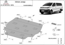 Hliníkový kryt motora Citroen Jumpy (2016-2026)