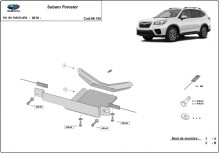 Oceľový kryt diferenciálu Subaru Forester (2018-2026)