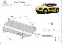 Oceľový kryt motora Citroen C4 Cactus (2014-2020)