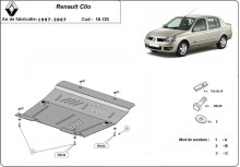 Oceľový kryt motora Renault Kangoo (1997-2007)