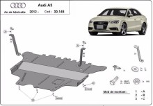 Oceľový kryt motora Audi A3 (8V) (2012-2020)