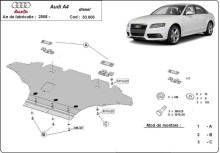 Oceľový kryt motora Audi A4 B8 All Road, diesel (2008-2014)