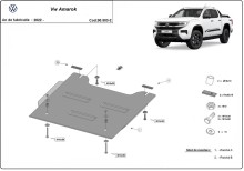 Oceľový kryt prevodovky a reduktora Volkswagen Amarok (2022-2026)