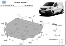 Stalowa Osłona pod silnik Peugeot Traveller Aluminium (2016-2026)