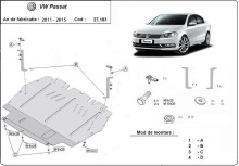 Oceľový kryt motora VW Passat B8 - Automatická prevodovka (2011-2015)