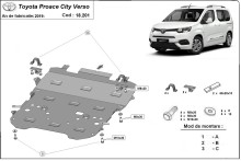 Oceľový kryt motora Toyota Proace (2019-2026)