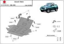 Stalowa Osłona pod silnik Suzuki Vitara (1988-1999)
