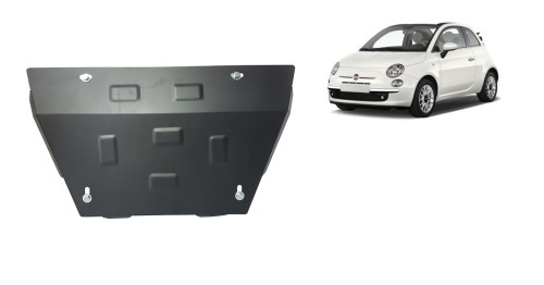 Oceľový kryt motora Fiat 500 S (2007-2026)