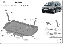 Hliníkový kryt motora Volkswagen Caddy (2004-2012)
