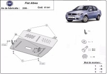 Oceľový kryt motora Fiat Albea (2002-2012)