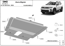Hliníkový kryt motora Dacia Bigster (2025-2026)