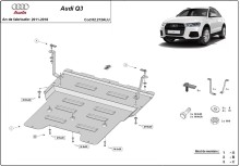 Hliníkový kryt motora Audi Q3 (2011-2018)