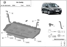 Oceľový kryt motora Volkswagen Caddy (2003-2012)