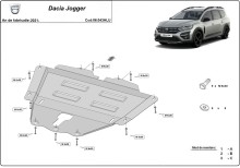 Hliníkový kryt motora Dacia Jogger (2021-2026)