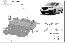 Stalowa Osłona pod silnik Opel Combo C (2018-2026)