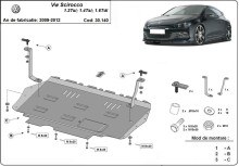 Oceľový kryt motora Volkswagen T-Roc - manuálna (2008-2017)