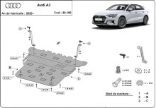 Oceľový kryt motora Audi A3 (2020-2026)