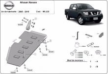Stalowa Osłona zbiornika paliwa Nissan Navara D40 (2005-2015)