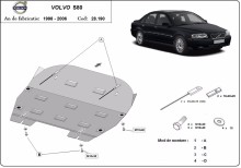 Stalowa Osłona pod silnik Volvo S80 (1998-2006)