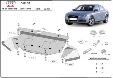 Oceľový kryt motora Audi A4 B7 All Road (2005-2008)