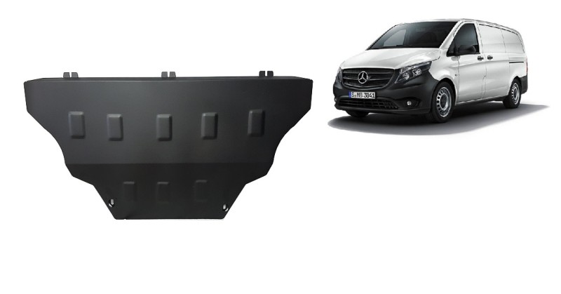 Stalowa Osłona pod silnik Mercedes Vito W447, 4x2, 1.6 D (2014-2026)